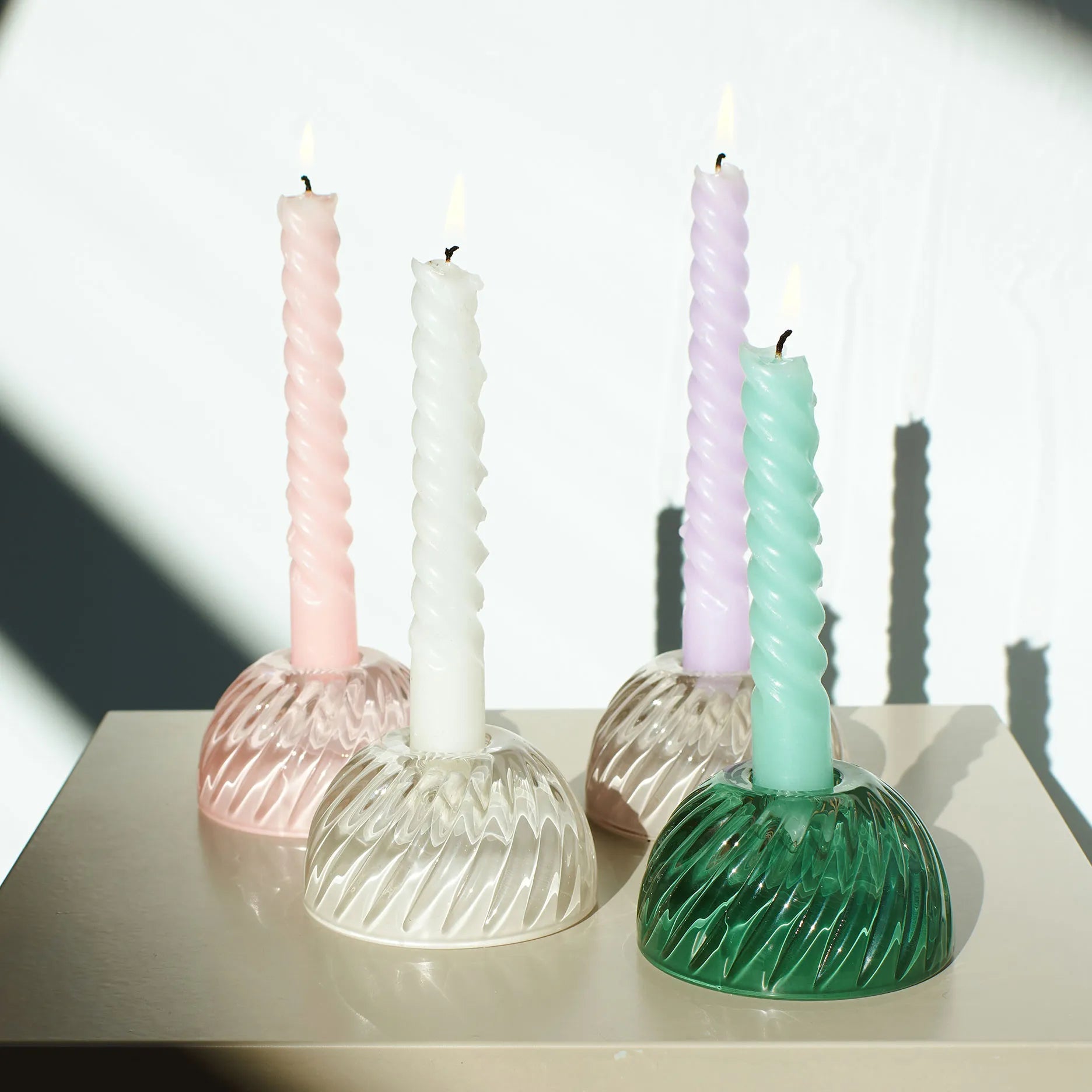 Turn Glas-Kerzenhalter